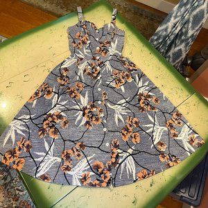 Bettie Page by Tatyana pinup girl Hawaiian luau cotton sundress